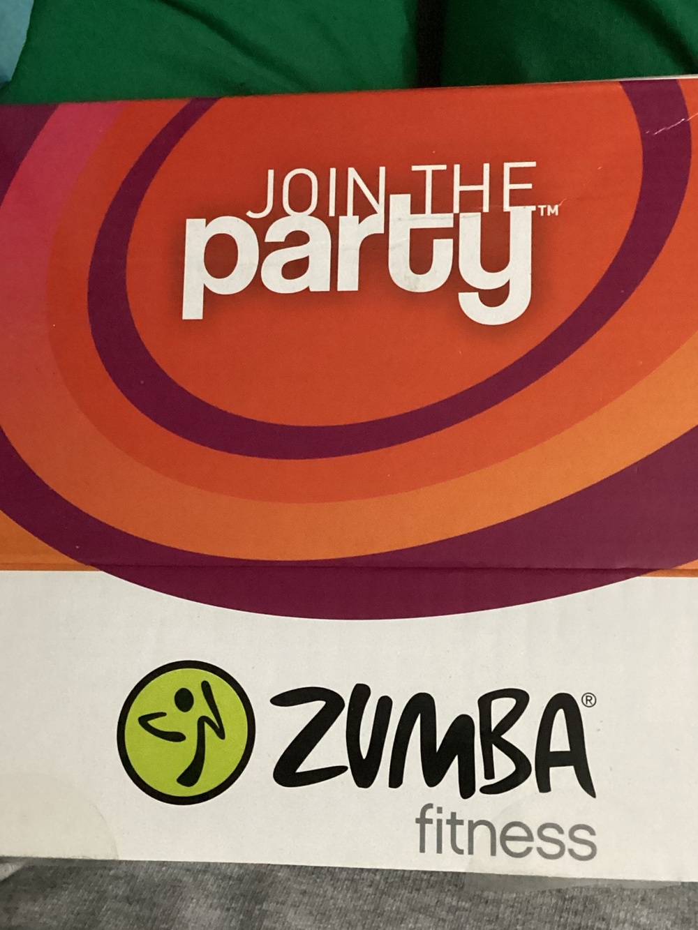 Zumba Fitness Orange and Purple 'Join the Party' Banner